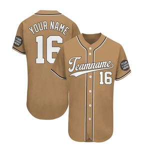 Jersey de béisbol en blanco con cuello en V botón completo camisas hombres/uniforme de softball transpirable cualquier Color Hip Hop Street Style béisbol Jersey - Product Image 2