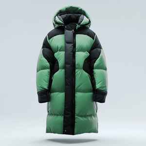 เสื้อแจ็กเก็ตผ้าแคนวาสแบบมีซิปด้านหน้าลายพื้นคอตั้งสไตล์ลำลองสำหรับผู้หญิงทันสมัยออกแบบได้ตามต้องการสำหรับฤดูหนาว - Product Image 2