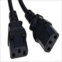 Kabel Adaptor Splitter Tipe Y 30CM, Kabel Pendek IEC 320 C14 Male ke Dual C13 Female untuk Komputer Host Display