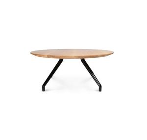 Table basse de salon de qualité standard avec dessus en bois pour salon Table d'extrémité ronde centrale de nidification latérale de vente chaude - Product Image 6