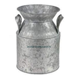 Pichet à lait en métal galvanisé rustique de ferme décoratif pour la maison pour support de stockage à prix raisonnable du fabricant indien - Product Image 6