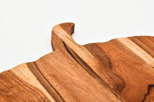 Planche à découper en acacia biologique pour la cuisine Plateau à vin avec poignées pour bloc de boucher Fromage et légumes Fruits - Product Image 6