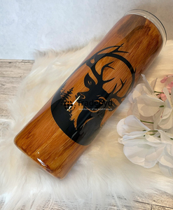 Botella de madera única con textura de grano natural Ideal para regalar y beber sostenible Tradebyd - Product Image 1