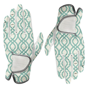 ถุงมือกอล์ฟตาข่ายระบายอากาศ หนังสังเคราะห์ PU สายรัดข้อมือปรับได้ น้ำหนักเบา จับกระชับมือ ใส่สบาย พิมพ์ลายดิจิทัล - Product Image 1