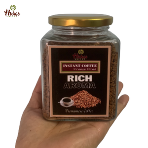 Café instantané de haute qualité du Vietnam, pot en verre de 100 g, café pur lyophilisé, saveur neutre à haute teneur en caféine - Product Image 4