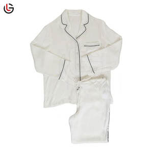 Femmes couleur unie décontracté été pyjamas Stretch vêtements de nuit respirant 100% coton séchage rapide manches longues vêtements de nuit confortables - Product Image 5