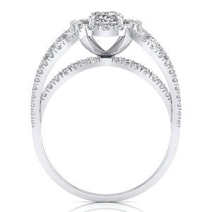 แหวนหมั้นเพชรโมอิสสีเงินแท้925ได้รับการรับรองจาก Reyes GRA สำหรับผู้หญิง - Product Image 4