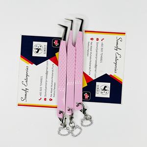 Pinzas Profesionales Somofy Enterprises de 90 Grados, Color Rosa, Acero Inoxidable, Puntas Suaves de 10 mm, Agarre Perfecto y Duradero para Extensión de Pestañas - Product Image 5