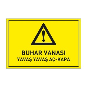 Pegatina de vinilo premium Buhar Vanas Yava Yava A-Kapa Levhas - Product Image 1