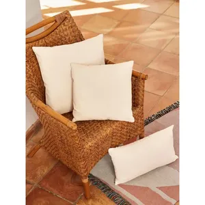 Funda de Cojín de Lona de Algodón de Comercio Justo, Funda de Almohada Sostenible - Product Image 3