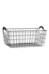 Panier à linge en fer rustique qui rehausse l'intérieur de style campagnard tout en offrant un rangement fonctionnel pour les vêtements - Product Image 6