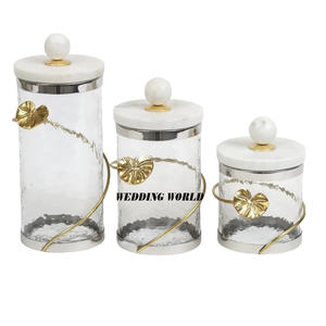 Pot à bonbons décoratif plaqué or de belle qualité, serveur de noix fantaisie fait à la main, forme ronde, vente en gros, pot à fruits secs en métal de luxe - Product Image 5