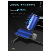 Diffuseur d'huiles essentielles 100% naturelles non toxiques rechargeable par USB en plastique pour voiture avec lumière LED et parfum longue durée