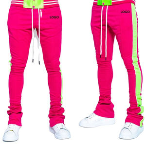 กางเกงวอร์มรัดรูปผ้าโพลีเอสเตอร์มีเชือกรูด,กางเกงแฟชั่นสำหรับผู้ชายสั่งตัดสำหรับวิ่งจ็อกกิ้ง - Product Image 3