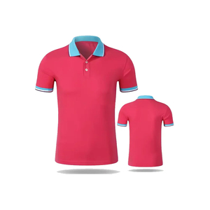 2024 Jersey de secado rápido para hombre para Polos logotipo personalizado colores sólidos con costilla de Contraste Diseño a cuadros informal al por mayor - Product Image 4