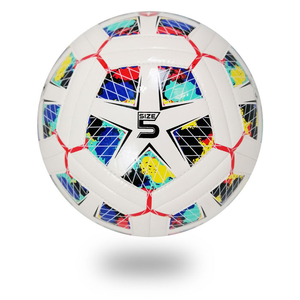 12 Panel's <b>Machine</b> Stitch Best Playability Soccer Ball PU Material <b>Winded</b> Bladder Printed All Weather Football - Product Image 3