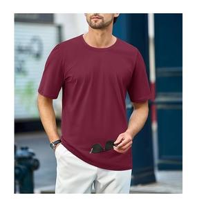Wholesale Price Men's 100% Cotton Short Sleeve Casual <b>T</b>-<b>Shirt</b> Round Neck Shoulder Slope Neck Tape Solid Color From Bangladesh - Product Image 6