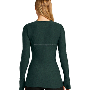 Top corto de Yoga y Fitness de secado rápido para mujer, camiseta de entrenamiento cómoda de manga larga, estiramiento corporal capaz para adultos, suave para correr - Product Image 5