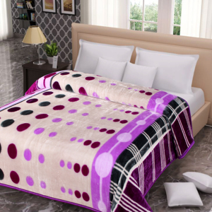 Couverture Raschel en vison doux Rachel en gros Personnage floral imprimé personnalisé avec des motifs solides Super chaud et doux - Product Image 2