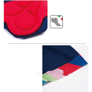 KATBROS INDUSTRY Cuissard de cyclisme pour homme bleu et blanc, séchage rapide, respirant, style ajusté avec poche, en Spandex et Nylon - Product Image 4