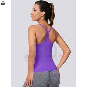 Logo personnalisé avant femmes automne/hiver décontracté sport entraînement débardeur col rond léger respirant - Product Image 2
