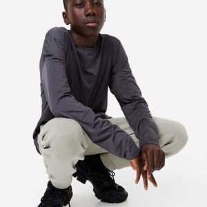 Último diseño personalizado niño Slim fit apilado chándal sudadera hecho a medida Jogging gimnasio cremallera - Product Image 2