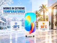Écran LED pour canettes de boissons avec roulettes, affichage numérique couleur, signalisation publicitaire mobile pour boutique, exposition, événement de marque
