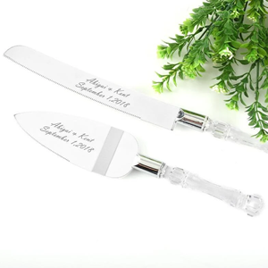 Elegant Wedding Cake Server Set Wedding Cake Engraved Set for Birthday Parties and Events at Wholesale Price From India - Product Image 4