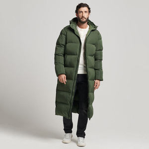 <b>Men's</b> <b>Long</b> Puffer <b>Jacket</b> Winter Clothing Custom Wear <b>Jacket</b> OEM Design Waterproof Polyester Shell <b>Long</b> Puffer <b>Jacket</b> <b>Men</b> - Product Image 1