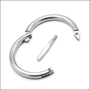 Anillo Nasal de Acero Inoxidable Resistente para Control de Ganado, Instrumento de Inseminación Veterinaria para Equipo Agrícola, Anillo Nasal para Vacas - Product Image 2