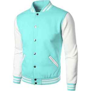Veste en laine d'hiver pour homme de haute qualité, coupe-vent, chaude, style universitaire, baseball, varsity, style streetwear - Product Image 1