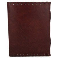 Diario Encuadernado en Cuero Hecho a Mano, Tamaño B5, Estilo Vintage Retro, Cuaderno de Viaje, Diseño en Relieve, Cierre con Candado, Tapa Dura, Papel Resistente al Agua, Ideal para Regalo