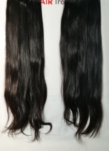 100% Natural sin procesar Remy Virgen máquina India doble trama templo paquete sedoso onda recta extensiones de cabello humano - Product Image 4