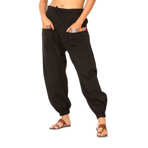 Pantalon Aladdin taille libre pour femme écologique Hippy Boho classique hiver Yoga trémie droite Harem tissé Baggy respirant plat - Product Image 1