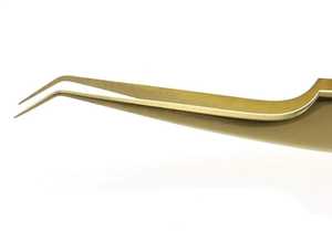 Pinces à épiler pour extensions de cils en acier inoxydable durable, dentelées, avec charme cerise, antistatiques, conception de précision, Sevmek Surgical - Product Image 4