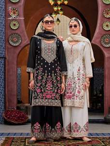 Dhwaja Export Real Chinon Broderie Travail Salwar Kameez Indian & Pakistanais Party Wear Ready-Made Quick Dry All Seasons - Product Image 6