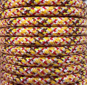 Striscia decorativa di cavo tessile pixel arancione da 5 metri (CIR62PI04) - Product Image 1