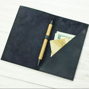 Dossier de facture en cuir personnalisé haut de gamme pour restaurants cafés et bars avec logo de marque en relief LBH-0105 - Product Image 1