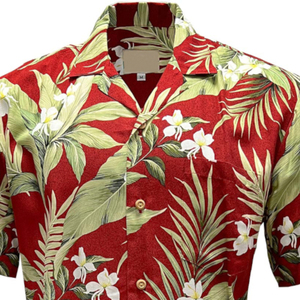Camisas hawaianas personalizables para hombre en blanco, azul jengibre y rojo, camisas para hombre, tela de popelina estampada para verano, fabricante directo - Product Image 2