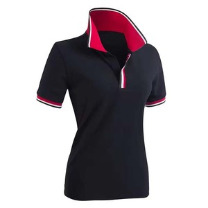 OEM impression personnalisée marque privée à manches courtes grande taille polos pour femmes vêtements de rue chemise respirante en coton - Product Image 2