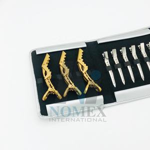 Pinzas metálicas para seccionar el cabello Pinzas metálicas largas de acero inoxidable de grado quirúrgico para pelos de mujer a precio mayorista - Product Image 4