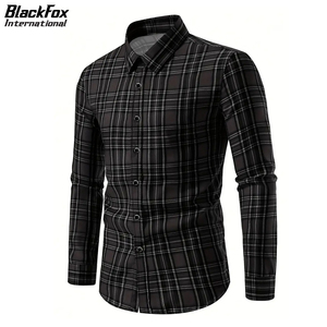 <b>Men</b> Classic Flannel <b>Shirt</b> In Black Color With Contrasted Best Material Soft Fabric Customized Made Flannel <b>Shirt</b> - Product Image 4