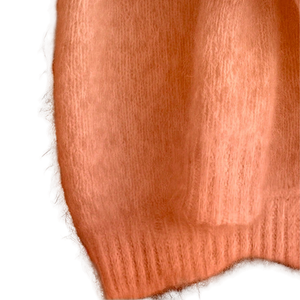 Pull en mohair doux pour femme, col rond, manches longues, coupe ample, chaud, décontracté, léger, en laine duveteuse, tendance hiver - Product Image 6