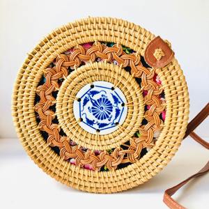 Bolsos de ratán modernos para mujer, Cartera de mimbre Bohemia, flexible, varios tamaños, venta al por mayor - Product Image 5