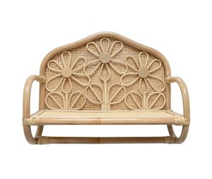 Elegante estante de pared de ratán hecho a mano con acabado natural perfecto para casas elegantes y tendencias de diseño de interiores inspiradas en casas de campo - Product Image 6