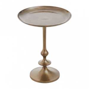 Mesa de centro lateral interior de diseño clásico Mesa de salón de forma redonda y de metal al precio más bajo - Product Image 2