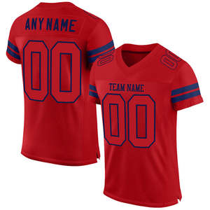 เสื้อเจอร์ซีย์ฟุตบอลอเมริกันสำหรับผู้ชายใส่สบายมีขนาดพิเศษออกแบบด้วยการพิมพ์ซับลิเมชันแบบเย็บปัก - Product Image 2