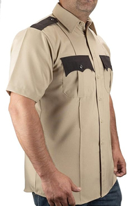 Camisas de Uniforme de Guardia de Seguridad de Franela de Manga Larga para Hombre, Personalizadas OEM, Bolsillos Delanteros, Botones, Antiarrugas, Transpirables - Product Image 6