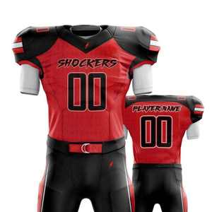 ชุดเครื่องแบบอเมริกันฟุตบอลสำหรับผู้ชายผ้าซับลิเมชันโพลีเอสเตอร์ระบายอากาศได้ดีขนาดพิเศษ - Product Image 2