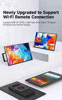 Écran multifonctionnel 15.6 pouces FULL HD 1080P BT TF Card USB Standalone WIFI Wireless Projection LCD Monitor